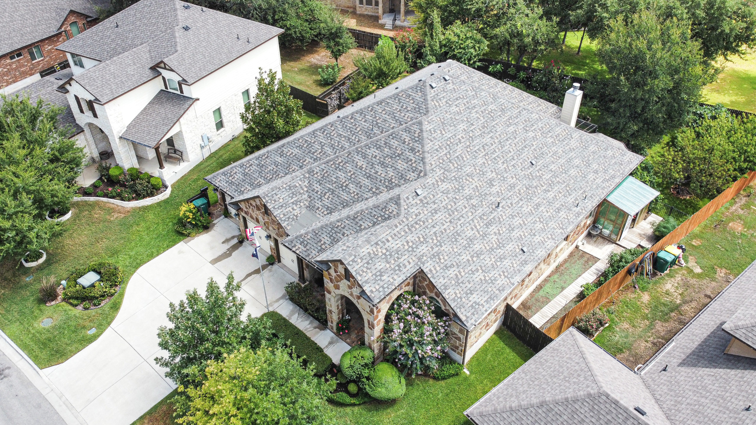 IKO Dynasty in Cornerstone Roof replaced buy Whitish Roofing in Central Texas
