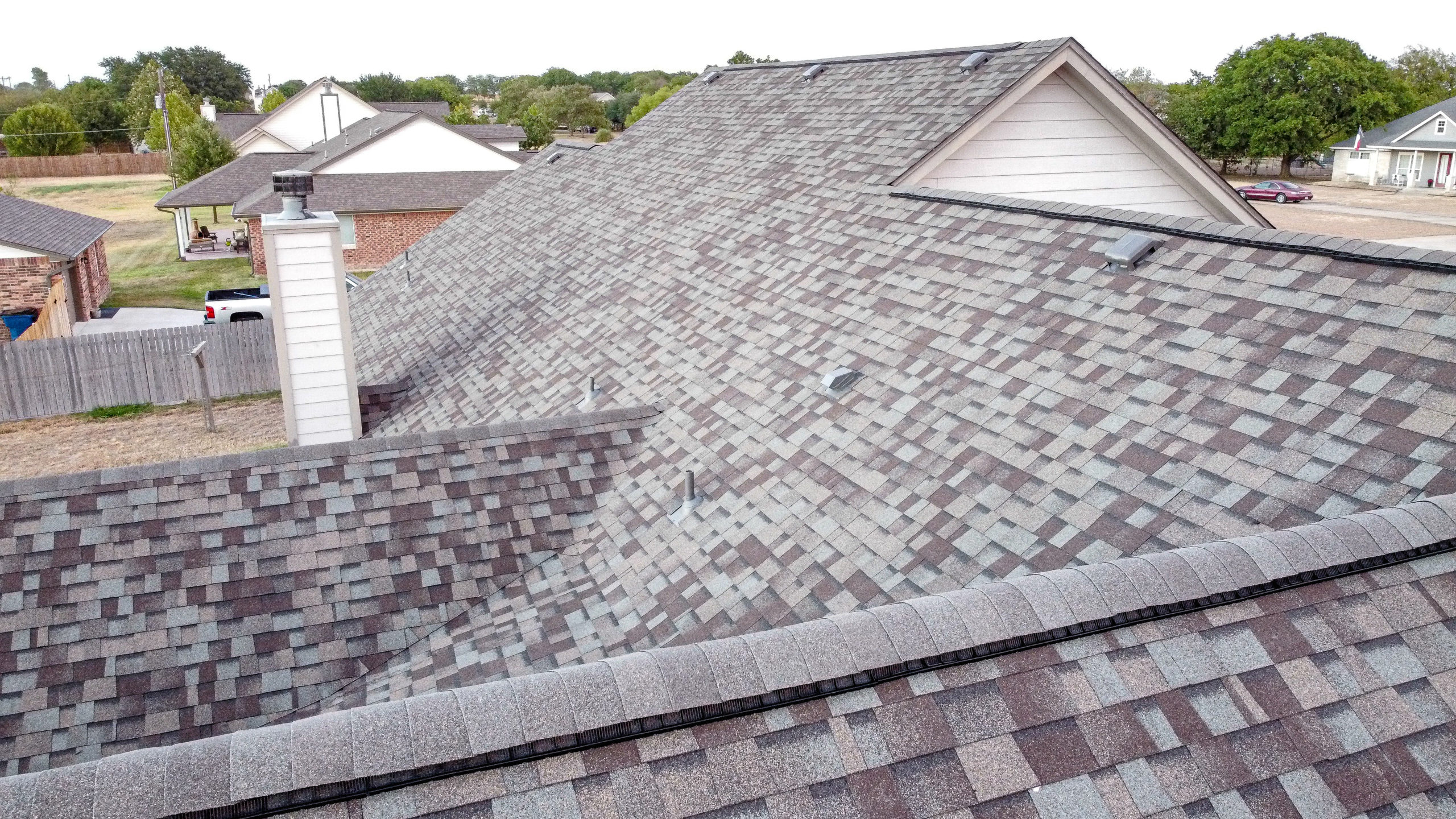 Finished Roof in Temple Texas Cedar Oaks neighborhood by Whitish Roofing in Central Texas